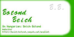 botond beich business card